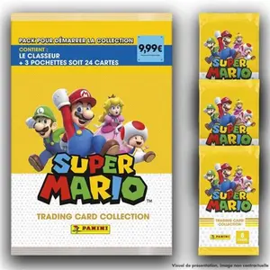 Jeu de cartes Panini Super Mario Starter Pack pas cher