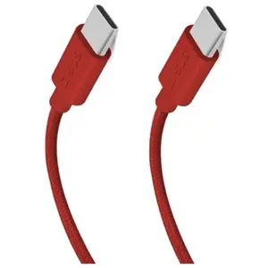 SBS TECABLETISSUETCCB USB-kabel USB 2.0 1,5 m USB C Rood pas cher