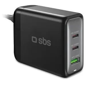 Chargeur secteur SBS - Station recharge GaN 100 W - 2 x USB-C et 1 x USB-A - Technologie Power Delivery pas cher