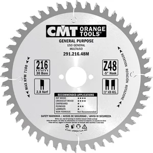 CMT - Hm zaag Ø 190 x 2,6 x FF z=32 wisseltand pas cher