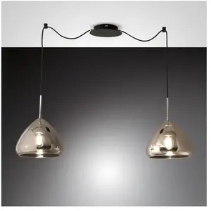 Fabas Luce, Suspension, Suspension Glow E27 3500x7000mm chromé (E27, 3500 lm) pas cher