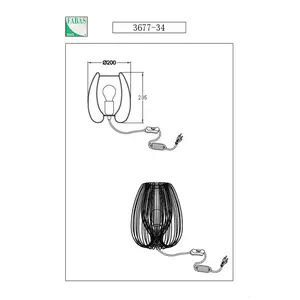 Fabas Luce, Lampe de table, Camp (E27) pas cher