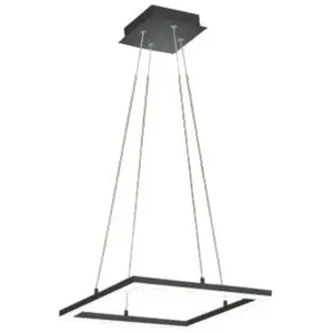 Comparateur de prix : Fabas Luce - Plafonnier suspendu bard led 39W Anthracite 3394-40-282