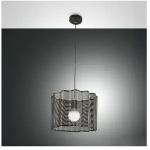 Fabas Luce, Suspension, Suspension Glicine E27 Ø400mm Noir (E27) pas cher