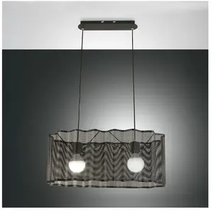 Fabas Luce, Suspension, Suspension Glicine E27 2000x300mm noir (E27) pas cher