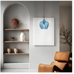 Fabas Luce, Suspension, 372240244Lampe suspendue Gallura bleu azur (E27) pas cher