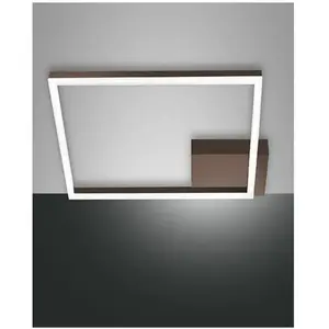 Comparateur de prix : Fabas Luce - bard plafonnier led moderne 39W corten 3394-61-361