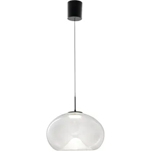Brena - Suspension simple transparente de Fabas Luce - LED 14 W à inte...
