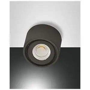 Luce 3430-71-282 spot anzio led structure en aluminium anthracite - Fabas pas cher