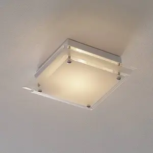 Fabas 2957 maggie plafond l 30 cm 1 lumiére 60w blanc fabas luce 2957-61-102 pas cher