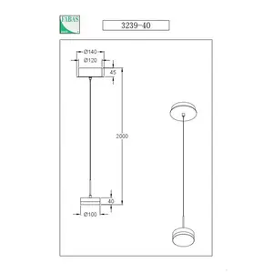 Comparateur de prix : Fabas Luce, Suspension, Dunk (700 lm)