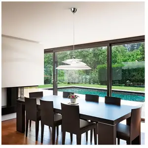 Fabas Luce Aragon Suspension E27 60 W Chromé/verre blanc pas cher