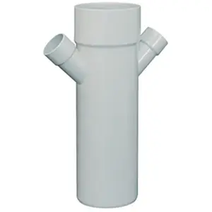 FIRSTPLAST Culotte PVC réduite double parallèle MF 45° Ø10...