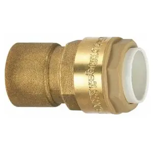 Raccord laiton droit à emboîtement - F 1/2 - diamètre 20 mm - Itap-Fit... pas cher