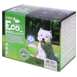 Croci Dog Nappy Eco Lot de 12 culottes absorbantes pour chiens femelles Taille M   Ø 32   44 cm pas cher