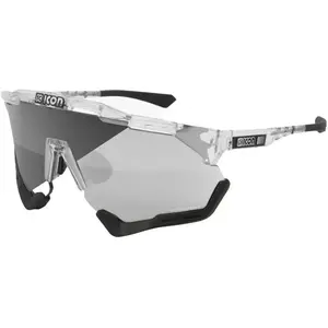 Scicon Aeroshade Crystal Gloss Fietsbril - PhotoChromic Silver
