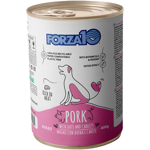 Forza 10 Maintenance porc, avoine pour chien   12 x 400 g pas cher