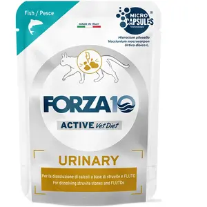12x80g Urinary Actiwet poisson Forza 10 aliment humide pour chat pas cher