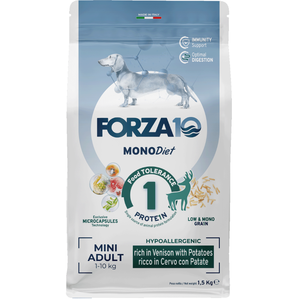 1,5 kg de cerf et de pommes de terre Mini Diet Forza10 sec pour les canines pas cher