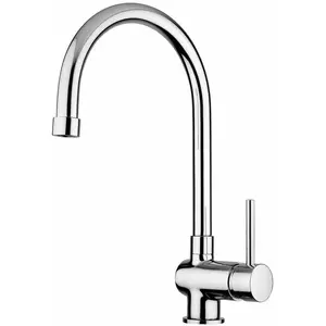 Mitigeur d'évier - PAFFONI - SK185CR STICK - Pivotant - Gris - Chromé pas cher