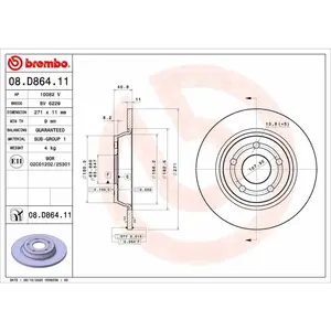Remschijf 08D86411 Brembo pas cher