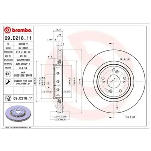 Remschijf 09D21811 Brembo pas cher