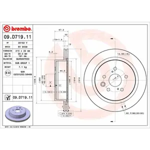 Remschijf 09D71911 Brembo pas cher