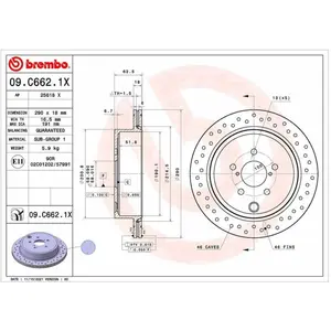 Remschijf 09C6621X Brembo pas cher