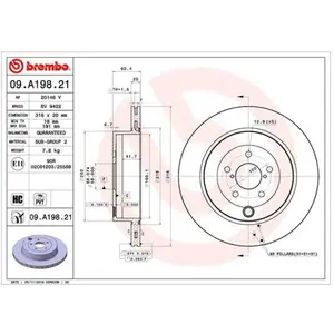 Comparateur de prix : Remschijf 09A19821 Brembo