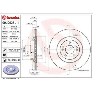 Remschijf 09D62511 Brembo pas cher