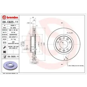 Remschijf 09C82511 Brembo pas cher