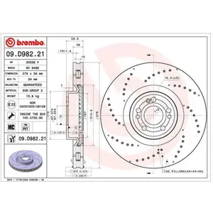 Remschijf 09D98221 Brembo pas cher