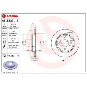 BREMBO Disques de frein pour INFINITI: Q70/M, QX70/FX, Q50, Q60 (Ref: ... pas cher