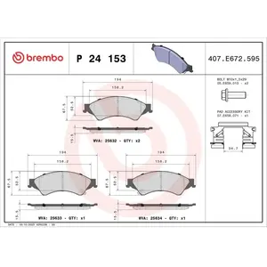 Brembo Remblokken set pas cher