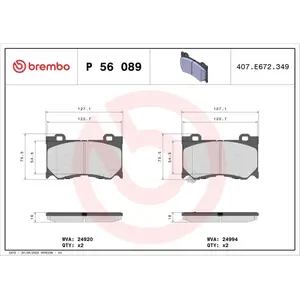 Brembo Remblokken set pas cher