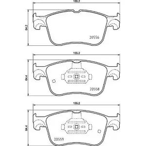 Remblokkenset schijfrem P24234 Brembo pas cher