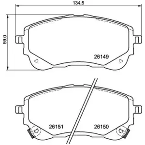 Brembo Remblokkenset schijfrem pas cher
