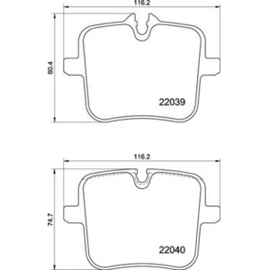 Comparateur de prix : Brembo P 06 109   Jeu de plaquettes de frein, frein à disque