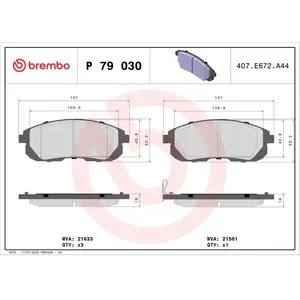 Brembo Remblokken set pas cher