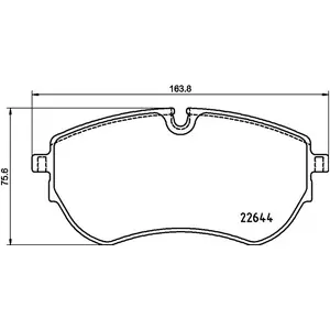 Remblokkenset schijfrem P85173 Brembo pas cher
