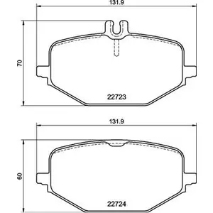 Remblokkenset schijfrem P50161 Brembo pas cher