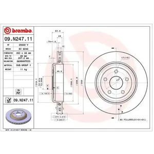 Remschijf 09N24711 Brembo pas cher