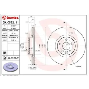Remschijf 09C52211 Brembo pas cher