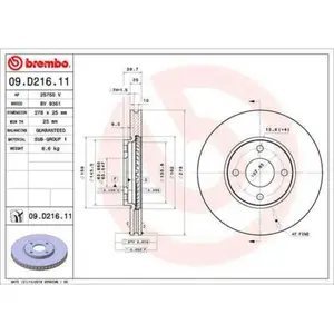 Remschijf 09D21611 Brembo pas cher