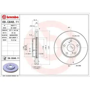 Remschijf 09C64811 Brembo pas cher