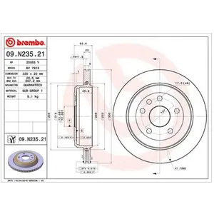 Remschijf 09N23521 Brembo pas cher