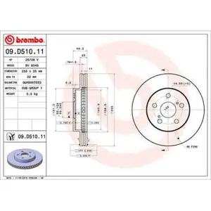 Remschijf 09D51011 Brembo pas cher