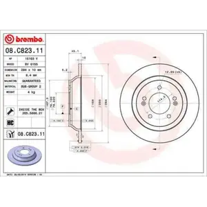 Remschijf 08C82311 Brembo pas cher