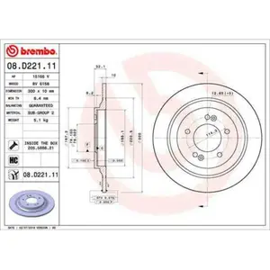 Remschijf 08D22111 Brembo pas cher