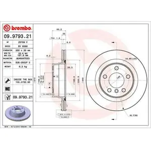 Remschijf 09979321 Brembo pas cher